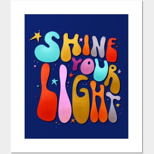 Shine Your Light - 70's style Posters and Art